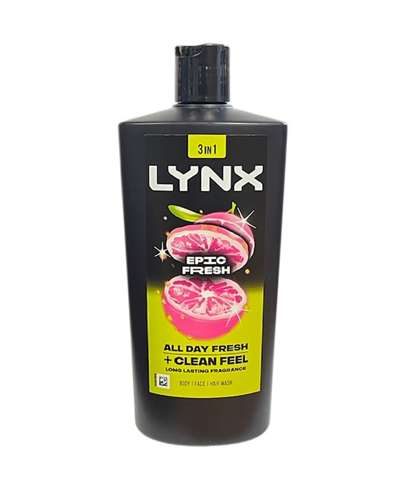 DOUCHE LYNX 3IN1 EPIC FRESH ALL DAY FRESH PLUS CLEAN FEEL