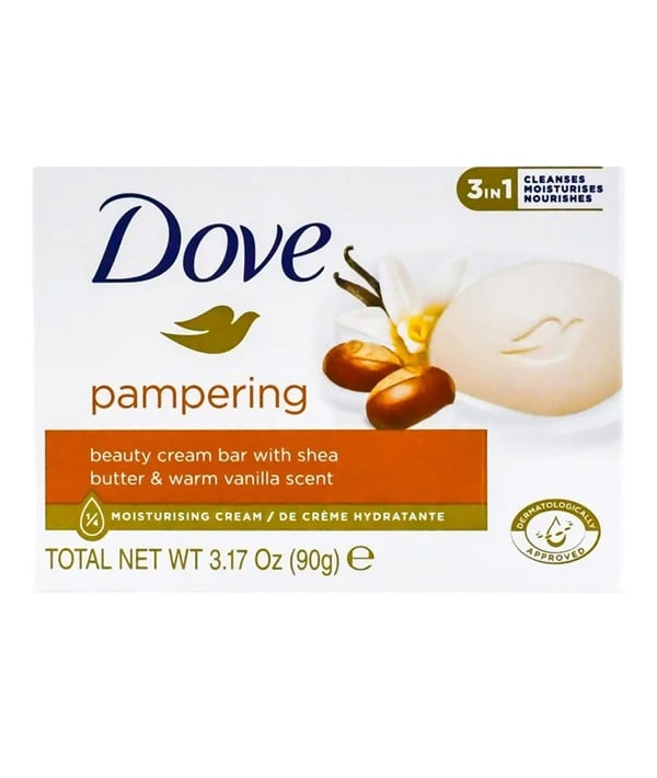 DOVE PAMPERING BEAUTY CREAM BARRE 3 EN 1 AU BEURRE DE KARITÉ AN