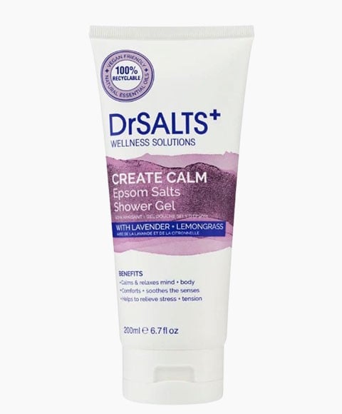 DR Salts crée un gel douche aux sels d'Epsom calmes 