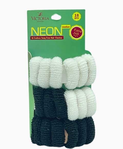 Élastiques à cheveux néon sans fin sans accrocs 64A2 