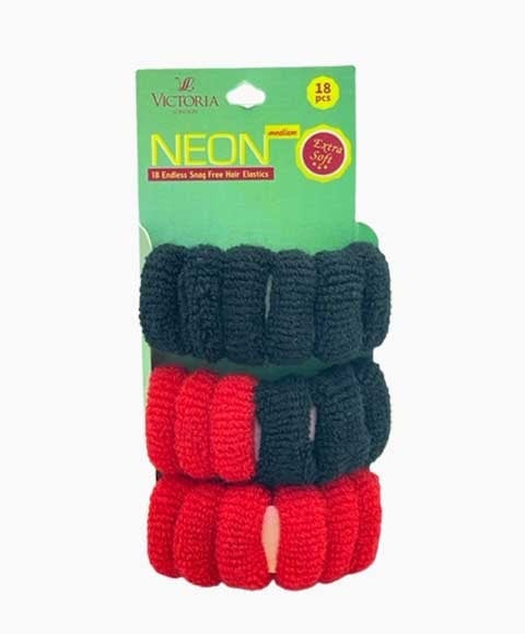 Élastiques à cheveux néon sans fin sans accrocs 64A3 