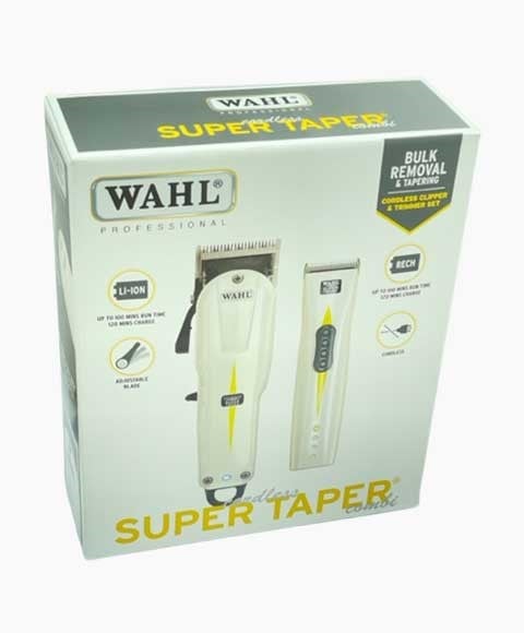 ENSEMBLE COMBINÉ TONDEUSE ET Tondeuse SANS FIL SUPER TAPER WAHL