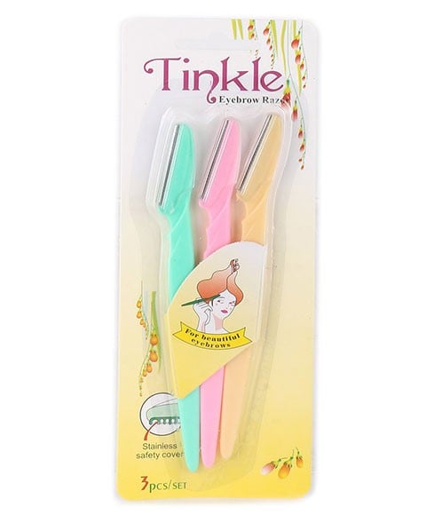 ENSEMBLE DE 3 RASOIRS À SOURCILS TINKLE