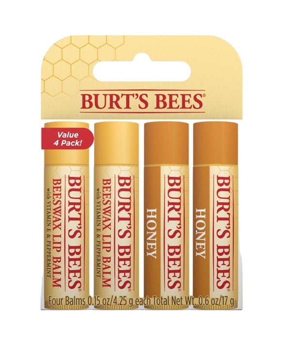 ENSEMBLE DE BAUMES À LÈVRES HYDRATANTS À LA CIRE D'ABEILLE ET AU MIEL BURTS BEES 