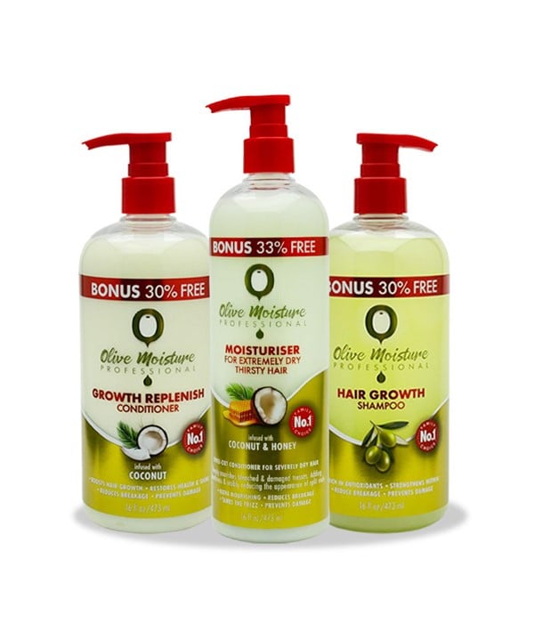 ENSEMBLE DE SOINS CAPILLAIRES QUOTIDIENS OLIVE MOISTURE 