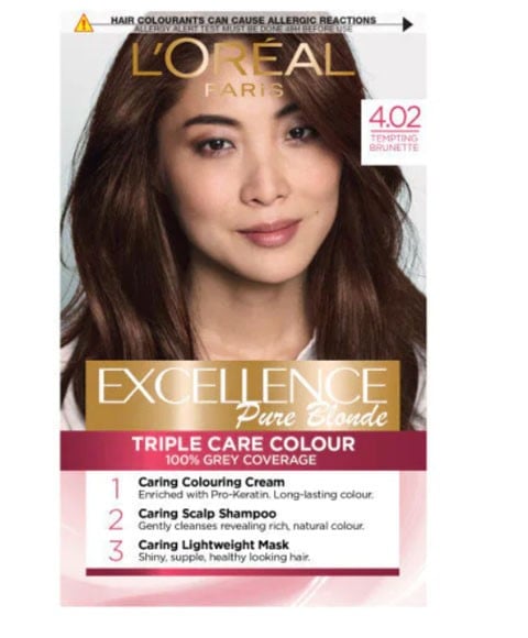 EXCELLENCE COULEUR BLOND PURE 4.02 BRUNETTE TENTANTE 