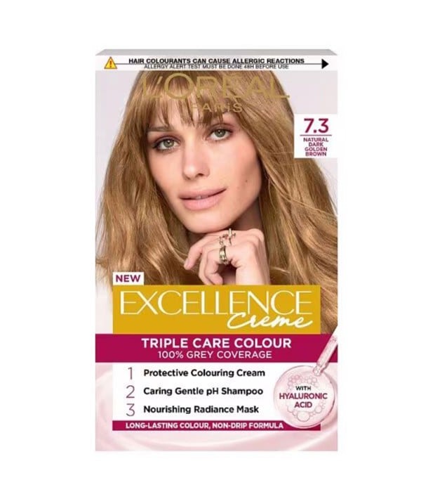 EXCELLENCE CREME TRIPLE CARE COULEUR 7.3 NATUREL DARK GOLDE