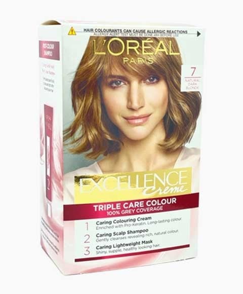 EXCELLENCE CREME TRIPLE CARE COULEUR 7 BLOND FONCÉ NATUREL
