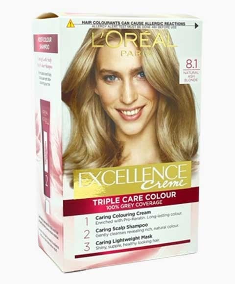 EXCELLENCE CREME TRIPLE CARE COULEUR 8.1 BLOND CENDRÉ NATUREL