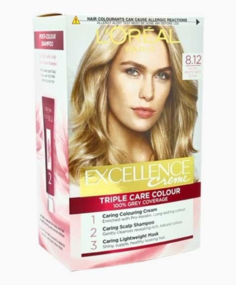 EXCELLENCE CREME TRIPLE CARE COULEUR 8.12 NATUREL GIVRÉ B
