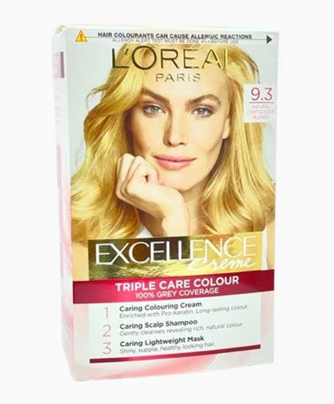 EXCELLENCE CREME TRIPLE CARE COULEUR 9.3 OR CLAIR NATUREL