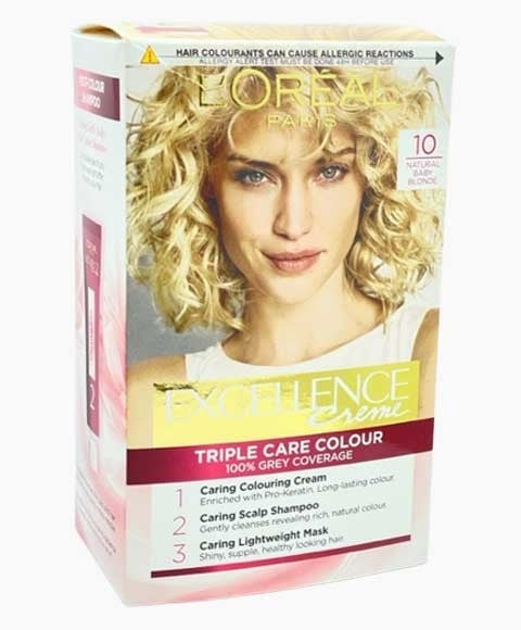 EXCELLENCE CREME TRIPLE SOIN COULEUR 10 BLOND BÉBÉ NATUREL