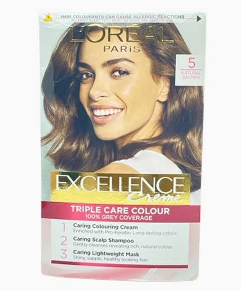 EXCELLENCE CREME TRIPLE SOIN COULEUR 5 BRUN NATUREL 