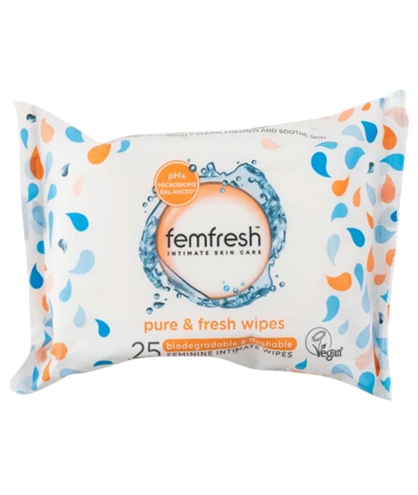 FEMFRESH SOIN INTIME PEAU LINGETTES PURES ET FRAÎCHES