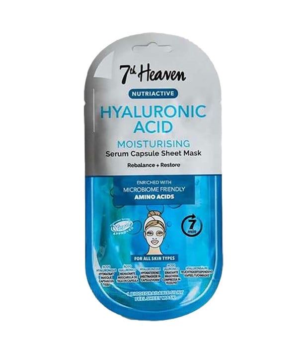 FEUILLE DE CAPSULE DE SÉRUM D'ACIDE HYALURONIQUE NUTRIACTIVE 7TH HEAVEN