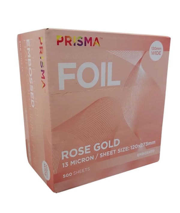 FEUILLE DE FEUILLE D'OR ROSE GAUFRÉE PRISMA POP UP