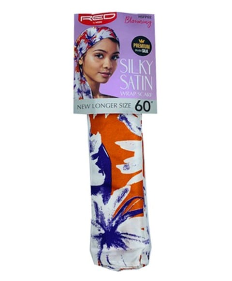 FOULARD EN SATIN SOYEUX HSFP02 BLOOMING