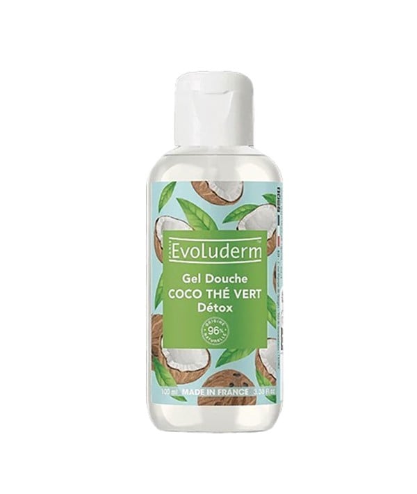 GEL DOUCHE EVOLUDERM DETOX COCO THÉ VERT