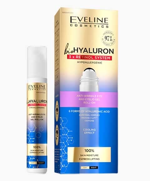 GEL ROLL ON ANTI RIDES YEUX ET PAUPIÈRES BIO HYALURON 