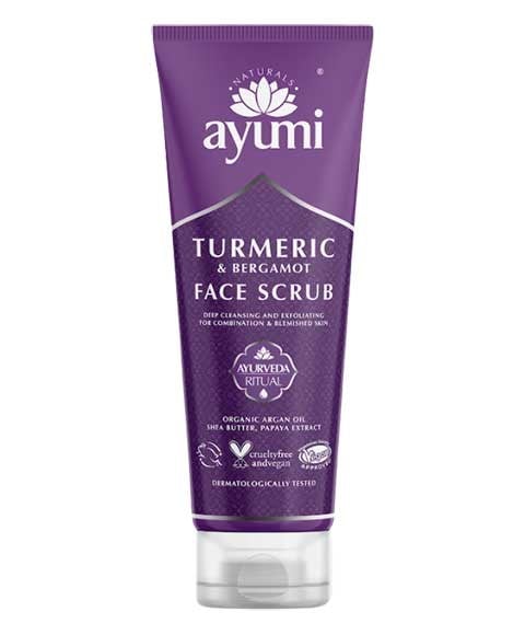 Gommage visage au curcuma et à la bergamote AYUMI NATURALS