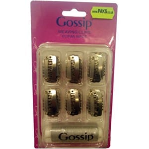 GOSSIP SILVER TISSAGE CLIPS AVEC FIL 36PCS
