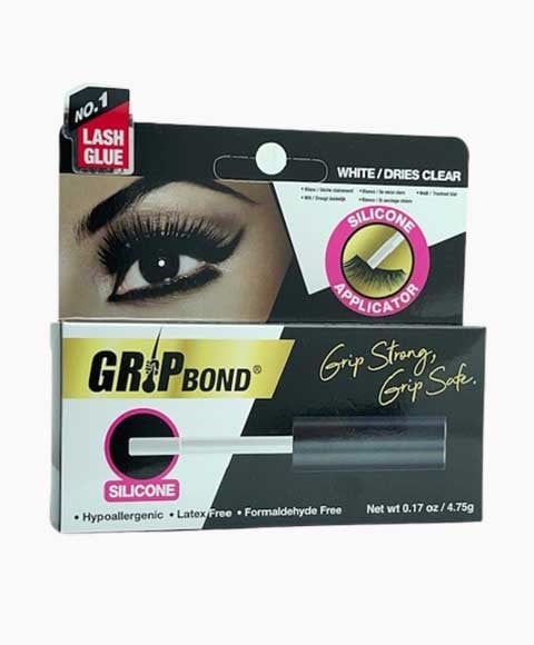 GRIP BOND EYELASH ADHESIVE WHITE CLEAR WITH SILICON APPLIC