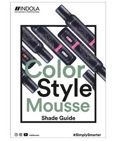 GUIDE DE TEINTES MOUSSE DE STYLE DE COULEUR INDOLA