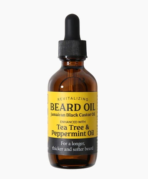 HUILE À BARBE JBCO REVITALISANTE AMÉLIORÉE AVEC DE L'ARBRE À THÉ ET DU PEP