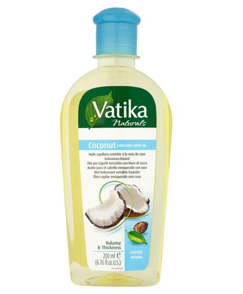 HUILE CAPILLAIRE ENRICHIE À LA NOIX DE COCO VATIKA NATURALS
