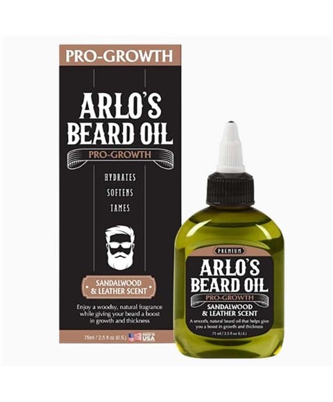 HUILE DE BARBE ARLOS PRO GROWTH AU BOIS DE SANTAL ET CUIR SCE