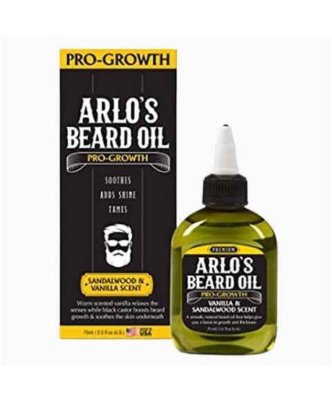 HUILE DE BARBE ARLOS PRO GROWTH AU BOIS DE SANTAL ET VANILLE SCE