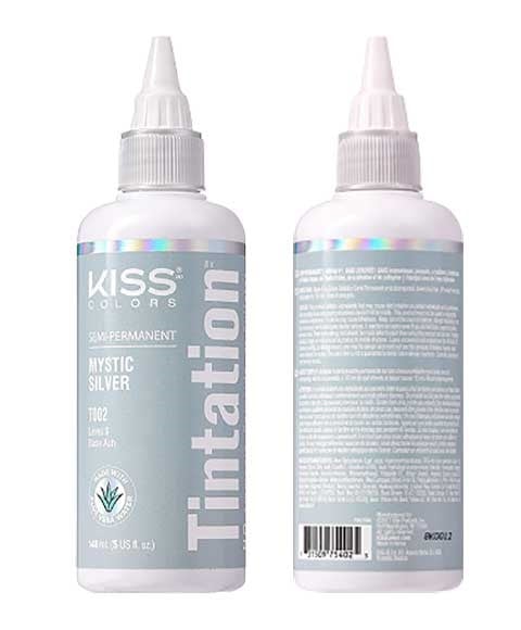 KISS COLOURS TINTATION SEMI PERMANENTE ARGENT MYSTIQUE T002 