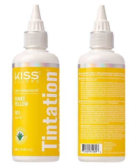 KISS COLOURS TINTATION SEMI PERMANENTE FUNKY JAUNE T070 
