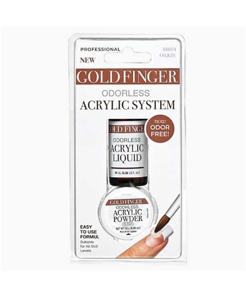 KISS GOLD FINGER SYSTÈME ACRYLIQUE SANS ODEUR CLAIR OAK01