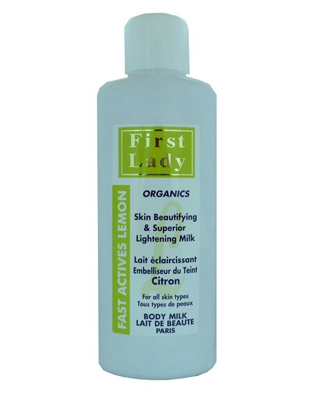 LAIT CORPOREL AU CITRON FAST ACTIVES FIRST LADY ORGANICS 
