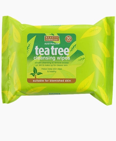 LINGETTES NETTOYANTES À L'ARBRE À THÉ BEAUTY FORMULAS 