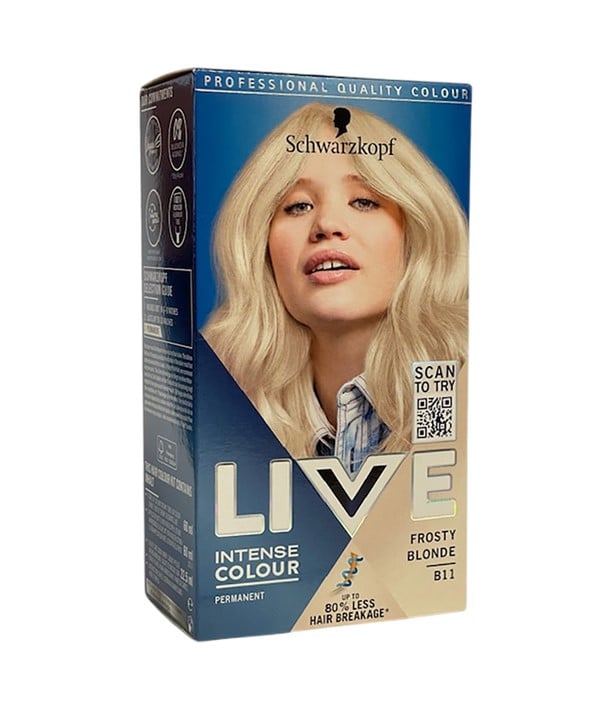 LIVE COULEUR PERMANENTE INTENSE B11 BLOND GIVRÉ