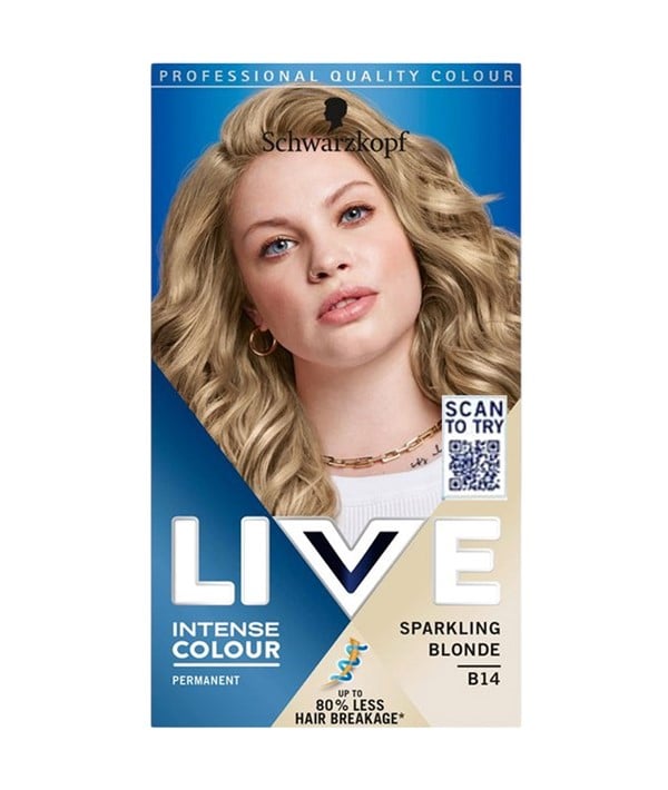 LIVE COULEUR PERMANENTE INTENSE B14 BLOND PÉTILLANT
