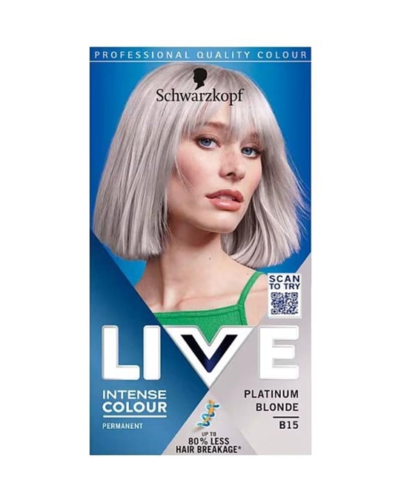 LIVE COULEUR PERMANENTE INTENSE B15 BLOND PLATINE