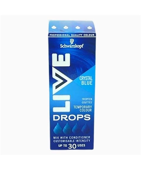 LIVE DROPS COULEUR TEMPORAIRE BLEU CRISTAL 