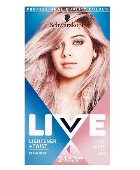 LIVE LIGHTENER PLUS TWIST COULEUR PERMANENTE 104 LILAS FROID