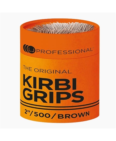 LJ PROFESSIONAL LES POIGNÉES KIRBI ORIGINALES MARRON 