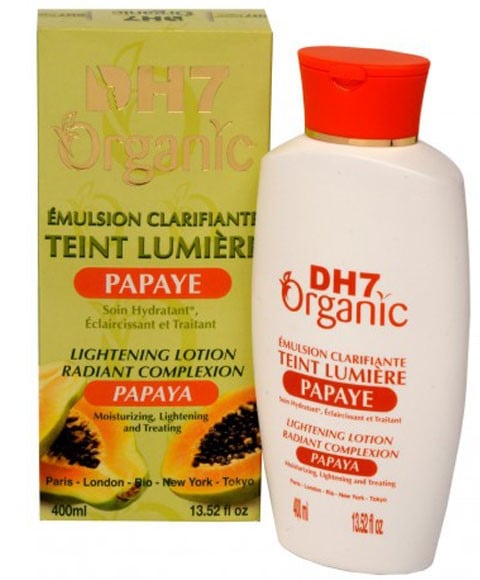 LOTION ÉCLAIRCISSANTE À LA PAPAYE BIO DH7 