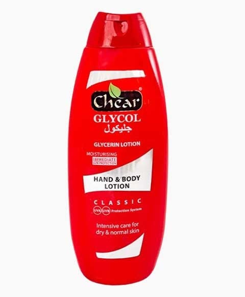 LOTION HYDRATANTE POUR LES MAINS ET LE CORPS À LA GLYCERINE CHEAR