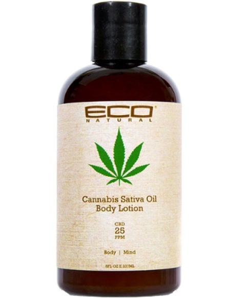 LOTION POUR LE CORPS À L'HUILE DE CANNABIS SATIVA ECO NATURELLE