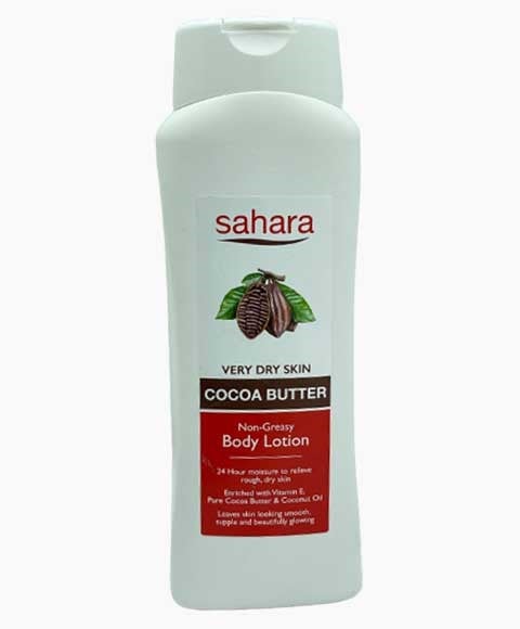 LOTION POUR LE CORPS AU BEURRE DE CACAO NON GRASSE POUR PEAU TRÈS SÈCHE 