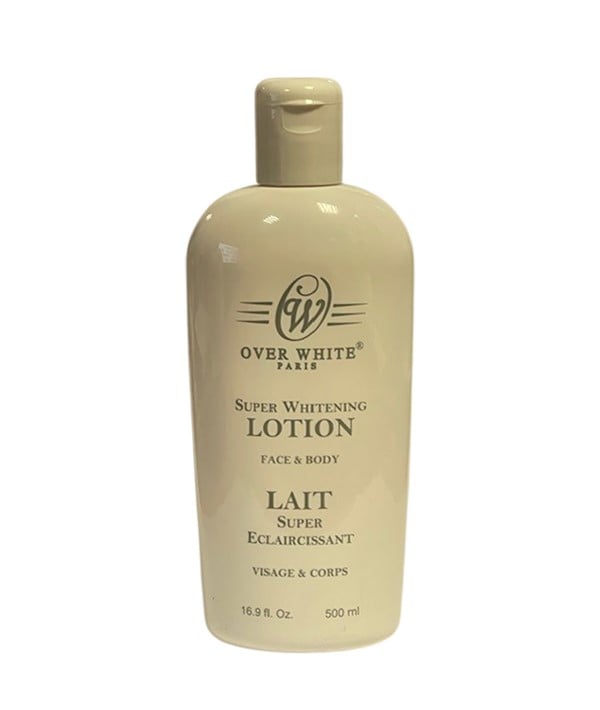 LOTION SUPER BLANCHISSANTE OVER WHITE POUR VISAGE ET CORPS 