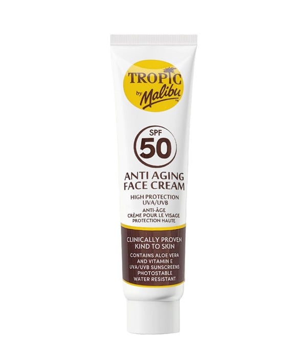 MALIBU TROPIC CRÈME VISAGE ANTI-ÂGE SPF50 