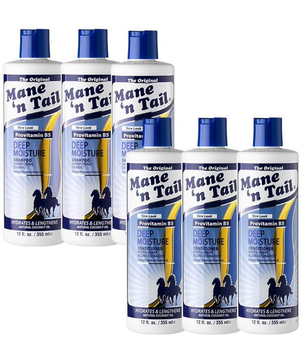 MANE N TAIL SHAMPOOING ET REVITALISANT HYDRATANTS EN PROFONDEUR 