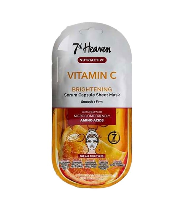 MASQUE EN FEUILLE DE CAPSULE DE SÉRUM DE VITAMINE C C NUTRIACTIVE 7TH HEAVEN